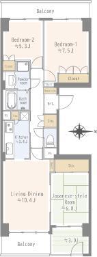 New City Higashi Totsuka East Building 4 Room 1203 thumbnail