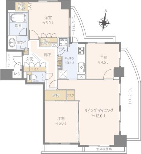 The Palms Higashi Nakano Airy Tower Room 507 thumbnail