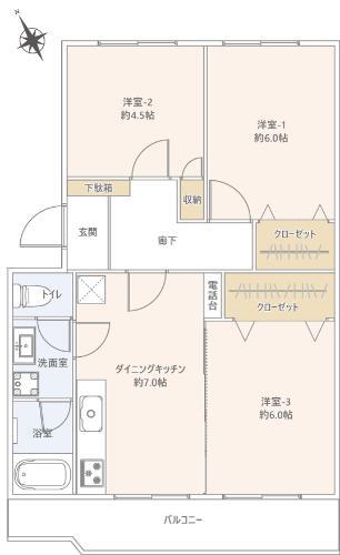Kurumagaeshi housing 1-14 room 209 thumbnail