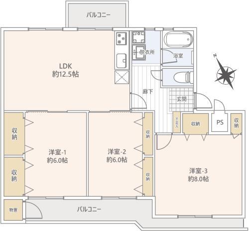 Ikuta Green Heights Building 1, Room 203 thumbnail