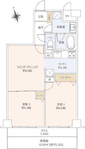 Dia Palace Kawabe 2 Room 104 thumbnail