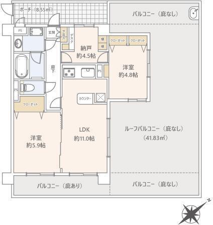 Lions Mansion Tsudanuma Minami Room 307 thumbnail