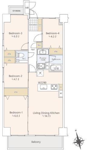 Calm Akabane Room 1101 thumbnail