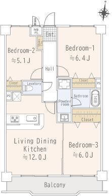 Lions Hills Ikuta Room 402 thumbnail