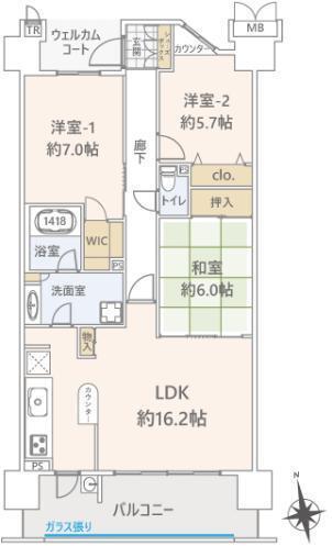 La Villa Fuchu Tamagawa Room 313 thumbnail