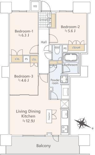 Glorio Koshigaya Station Tower Room 2302 thumbnail