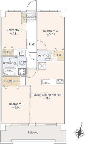 Asahi Palio Toda Park Room 505 thumbnail