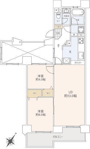 Shin-Yuri Green Town, Keyaki Block, Building 2, Room 1005 thumbnail