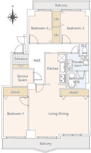 Seishin Minami Heights 1-17 Building Room 803 thumbnail